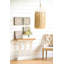 Console avec plateau en bois brun