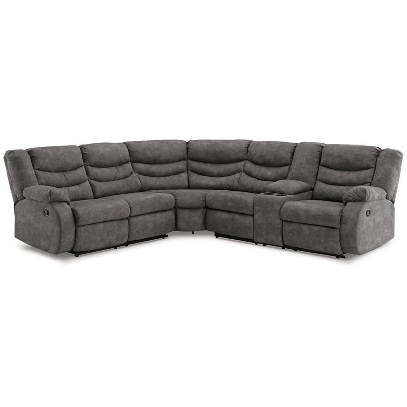 Canapé modulaire inclinable 2 pièces Partymate, Gris