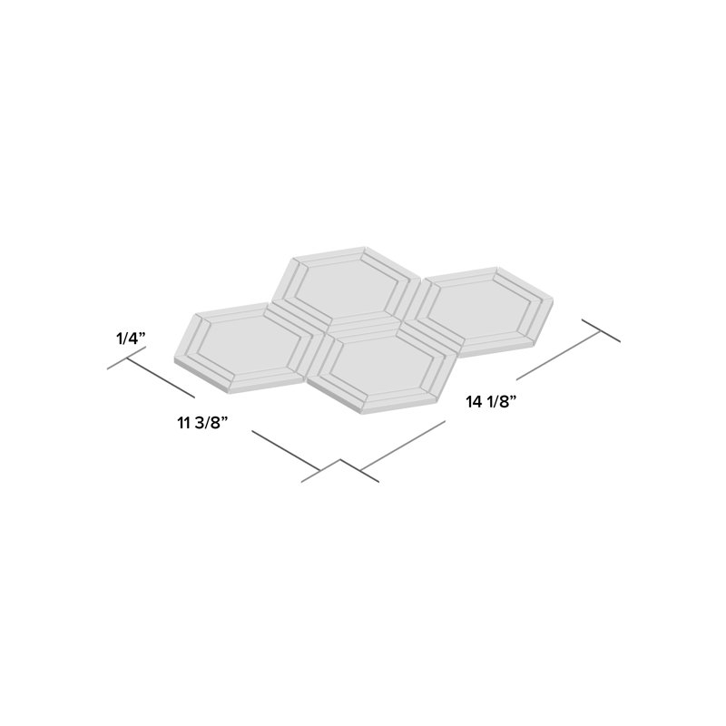 Harrison 6" x 6" Marble Mosaic Wall & Floor Tile