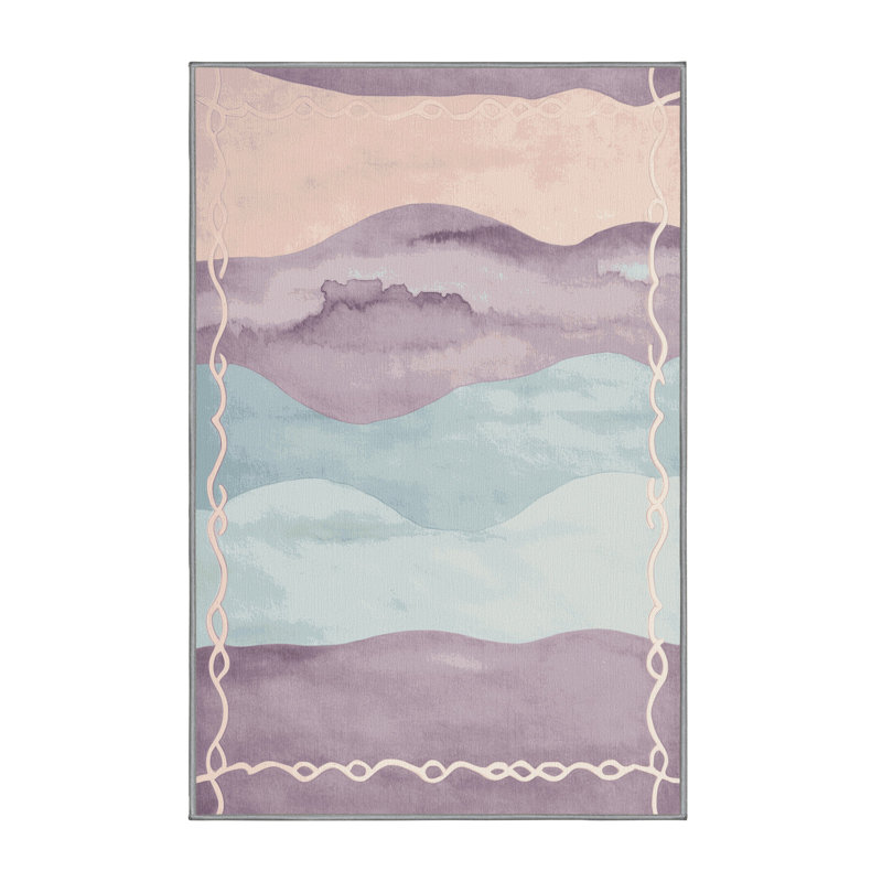 Sapphire Veil Rug, Rectangle 6' x 9'