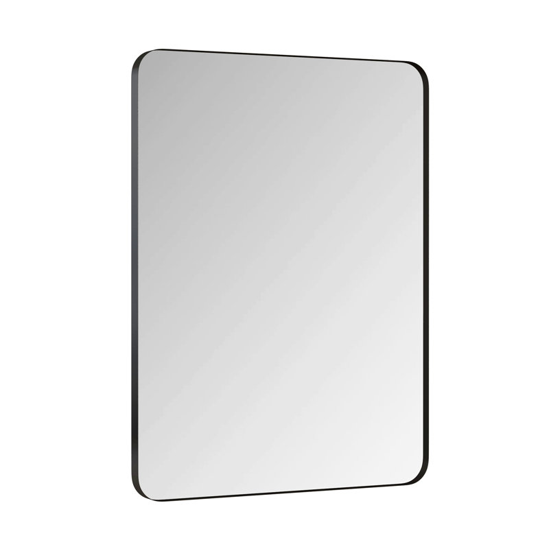 Miroir de meuble-lavabo mural, miroir rectangulaire, miroir à cadre en métal pour salle de bain, salon, chambre à coucher