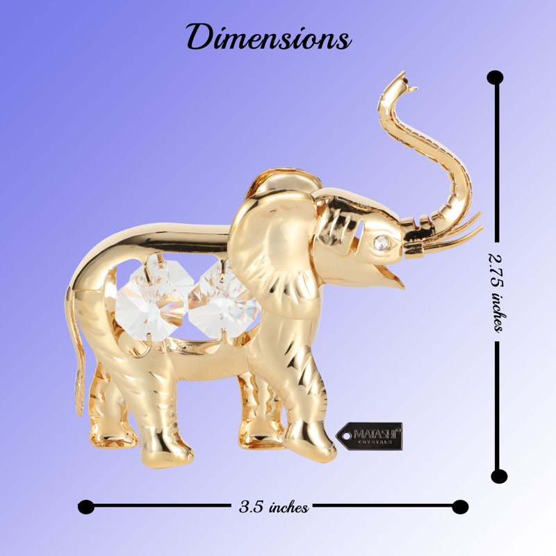 Figurine de table cloutée Elephant