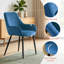 Comfortable Velvet Round Seat Upholstered Armchair for Dining Room, Bar, Restaurant or Hotel-976227481