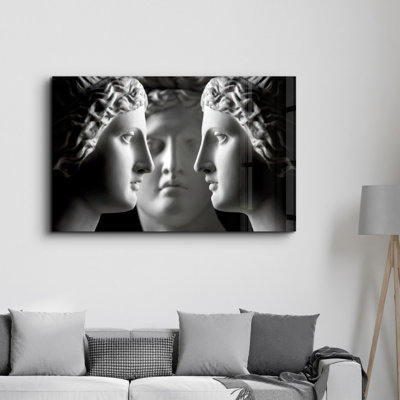 Elegant Tempered Glass Painting, 27.6 x 43.3 Inches | 100% Tempered Glass, Thickness: 0.16 Inches | UV Printed Artwork, Perfect for Home Decor & Modern Interiors, Stunning Visuals for Any Room