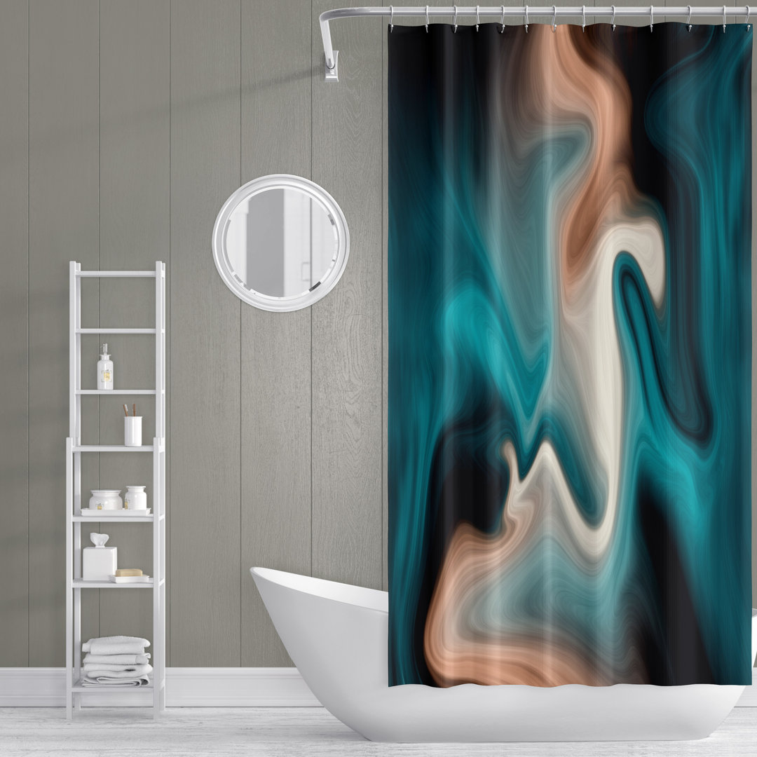 Abstract Single Shower Curtain Orren Ellis