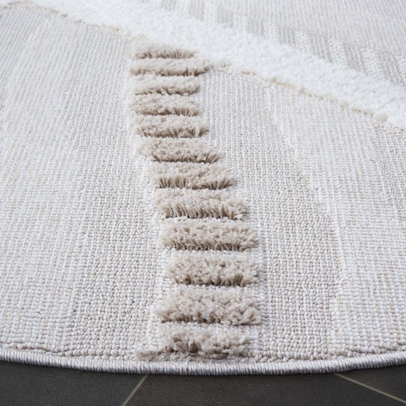 Kirrah Performance Abstract Rug, Round 6'7"