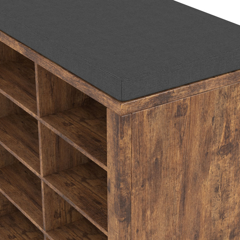 Banc d'entrée de ferme, banc de rangement pour chaussures, organisateur d'armoire à chaussures pour entrer dans le couloir de salon