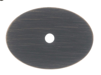 Oval  Backplate, 1.75" H x 1.25" W x 0.625" D, Tuscan Bronze