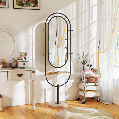 Metal Rectangle Floor Mirror