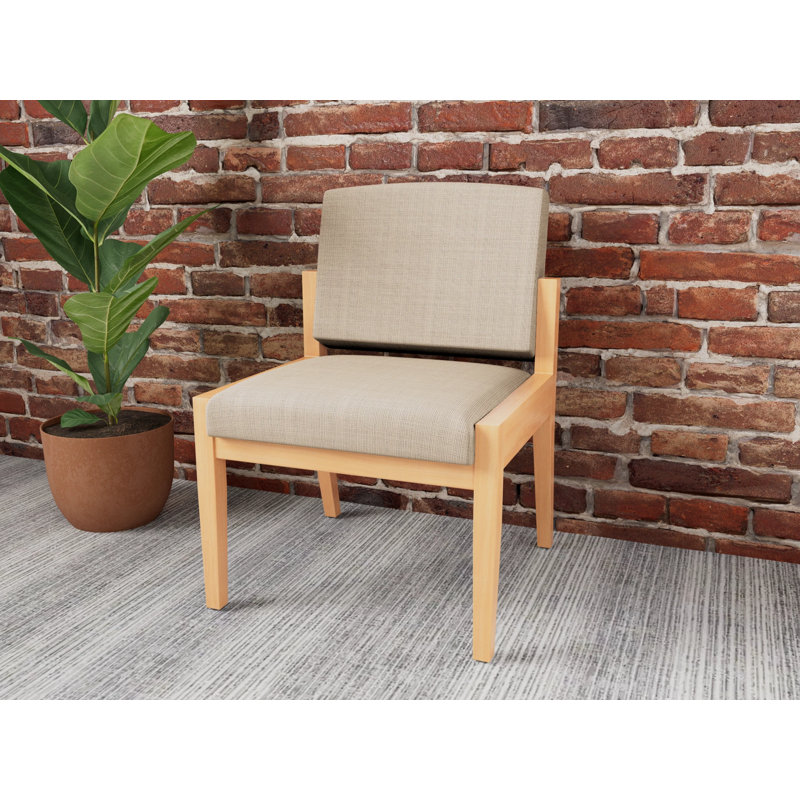 Chaise d'invité Amherst, Naturel, Chambray calcaire