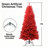 7FT Red Christmas Tree-1379884521