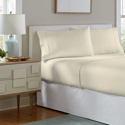 Pointehaven 190 GSM 100% Cotton Flannel Deep Pocket Sheet Set