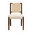 Modern Scandinavian Woven-Back Upholstered Dining Chair-120098133