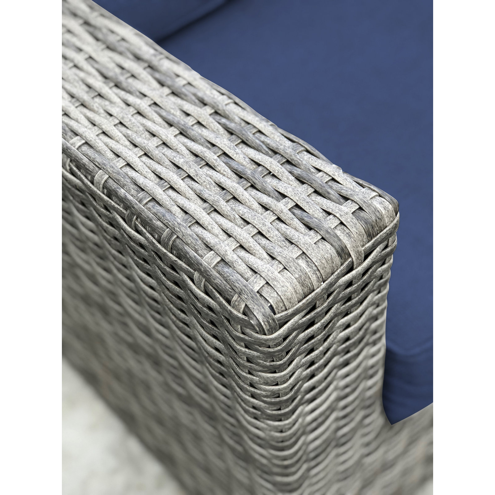 Tonioni 2-Person Sunbrella® Patio Seating Group, Sunbrella Navy Blue