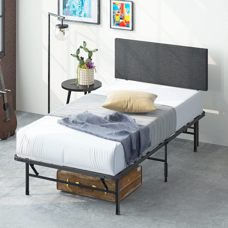 Francella Upholstered Metal Platform Bed, Twin