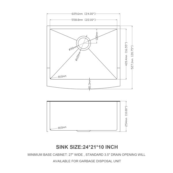 Dimensions du produit