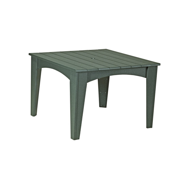 Table carrée 30 po Haelly, Vert