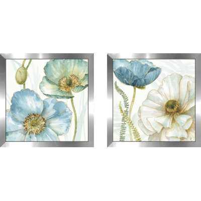 «My Greenhouse Flowers II», ensemble de 2 reproductions encadrées sur papier