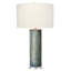 Viper Etched Glass Table Lamp, Truffle
