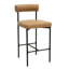 Tabouret de bar en similicuir avec pieds en métal-1082854849-1122663135-1107554576