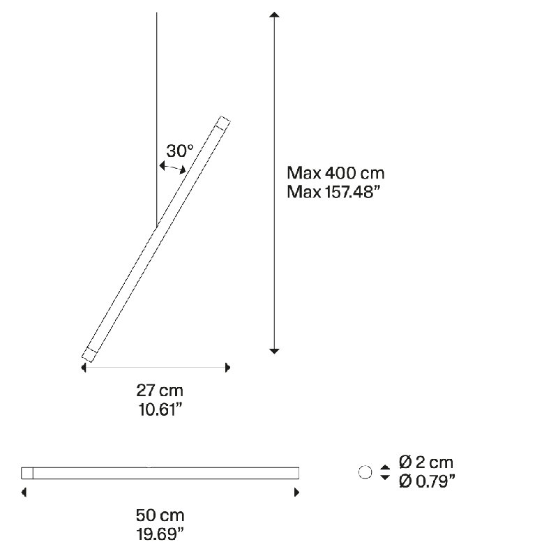 Lodes A-Tube Nano Duo Suspension Lamp Low-V