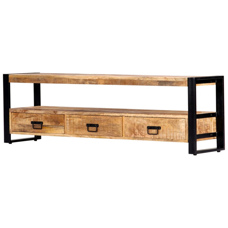 Mathilda Unfinished TV Stand for TVs up to 70", Light Brown, 150cm