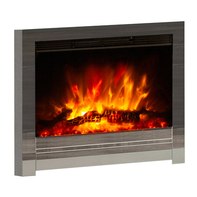 Beam Edge Inset Electric Fire, Black Nickel