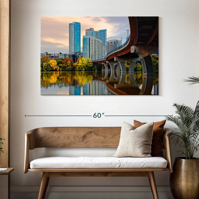 Paysage urbain urbain Sirci Austin, H 32 po x l 48 po