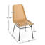 Chaise de salle à manger moderne sans accoudoirs pour salon, salle à manger, cuisine, ensemble de 2-174339097