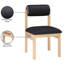 Chaise rembourrée en cuir Frakes Vegan-312856505-312856486