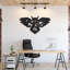 Art mural hibou avec montagne, arbres et étoiles - ACM-350014775-350014153