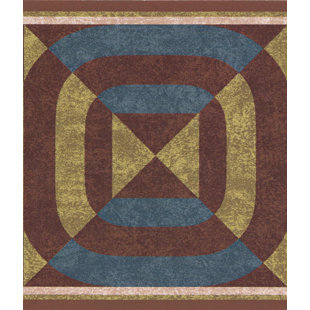 Bordure de papier peint L 15 pi x l 6 po Geometric Design
