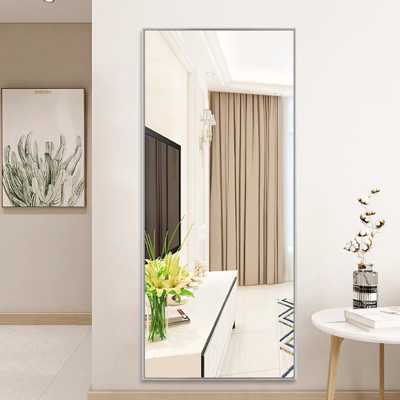Miroir de salle de bain mural Talma, Gris clair, H 71 po x l 24 po