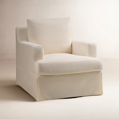Isadoro 33“ Wide Upholstered Swivel Accent Chair by Birch Lane