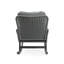 [Ensemble de 2] Chaise berçante minimaliste contemporaine en osier avec coussins en polyester doux et structure en bois durable (sans la table)-444213552