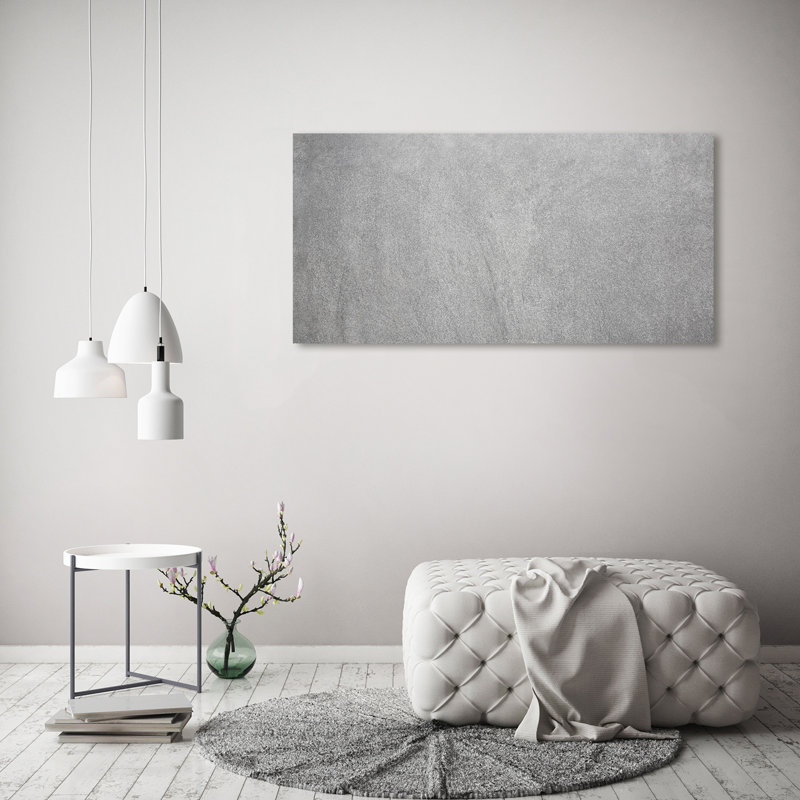 Grey Wall - Wrapped Canvas Print