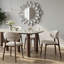 Metal Base Dining Table