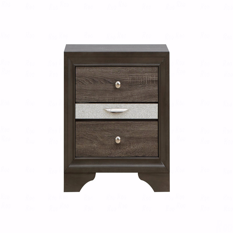 Table de chevet Basic, Gris