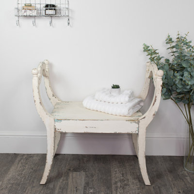 Solid + Manufactured Wood Accent Stool