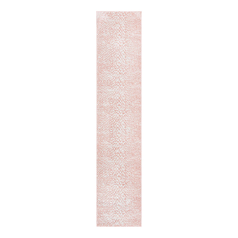 Tapis rose à motif animalier Langley Street®, Tapis de couloir 2 pi 7 po x 12 pi