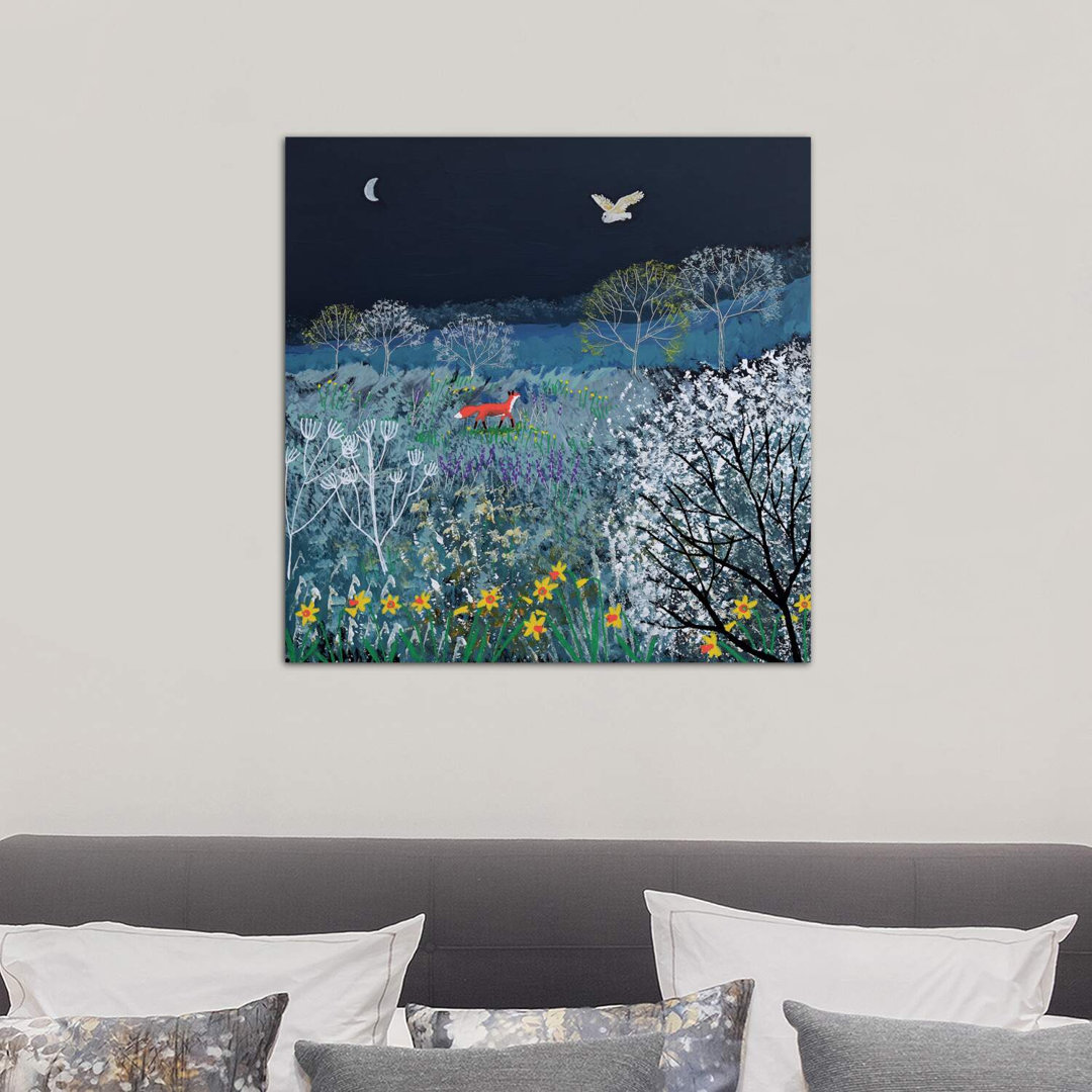 Spring Night by Jo Grundy - Wrapped Canvas Painting