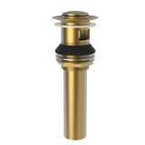 Push Pop-Up Bathroom Sink Drain with Overflow Holes
