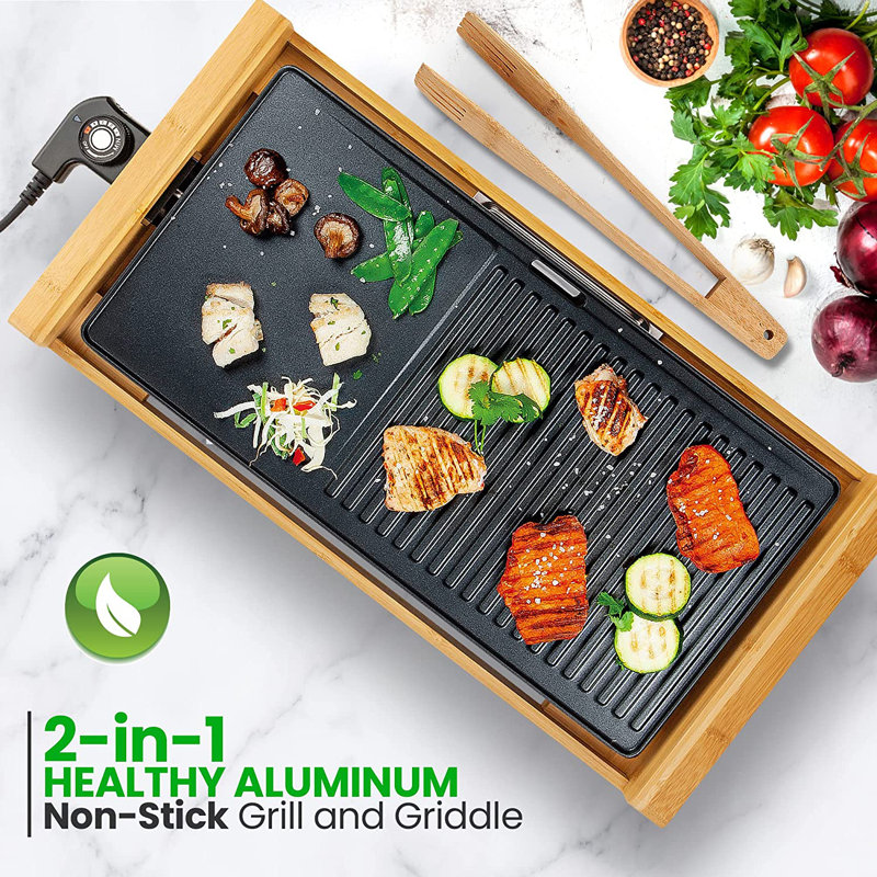 NutriChef 2.95'' Smokeless Non Stick Electric Grill