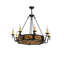 Lustree tambour 11 lumières de style bougie Crescentia