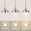 1 - Light Satin Nickel Cone Pendant-87593402