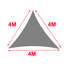 Dunlevy 4m x 4m x 4m Triangular Sun Shade Sail-1337404437
