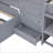 Twin L-Shaped Space-Saving Loft &amp; Platform Bed with 7 Drawers - Gray Pine Wood/MDF/Plywood for Small Bedrooms-642128406