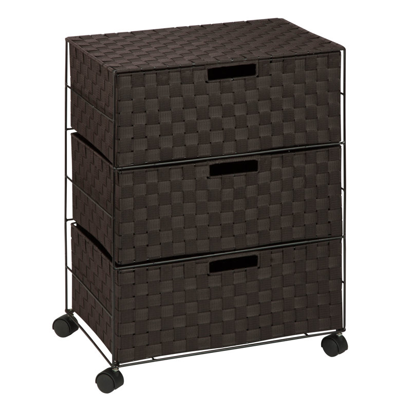 Commode de rangement 3 tiroirs Camptown, Espresso