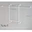 Portemanteau industriel pour vêtements, portemanteaux pour suspendre les vêtements, portemanteau mural pour suspendre les vêtements, portemanteau blanc pour vêtements