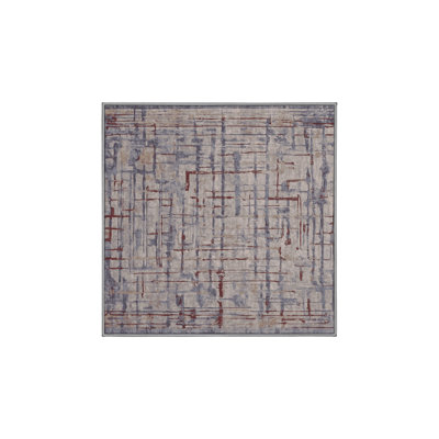 Machine Washable Gray Area Rug